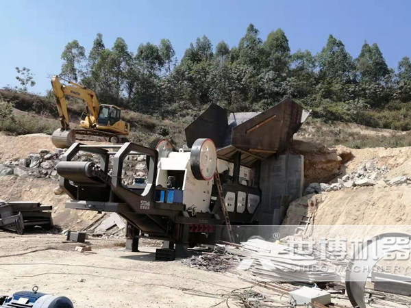 建筑垃圾移動(dòng)破碎站 建筑垃圾移動(dòng)破碎站