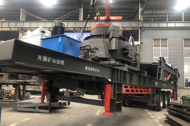鵝卵石移動一體式制砂機車間圖 鵝卵石移動一體式制砂機車間圖