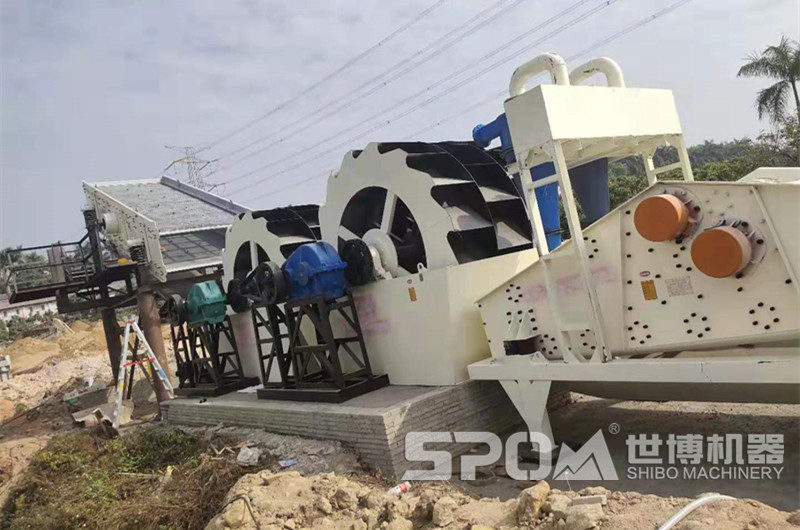 洗砂機搭配振動篩、細(xì)砂回收機