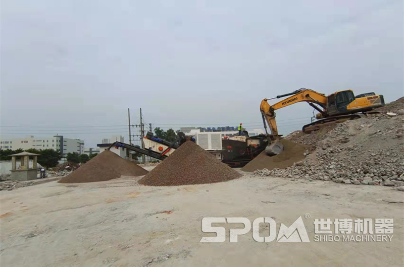 建筑垃圾制砂設(shè)備，移動建筑垃圾破碎制砂機