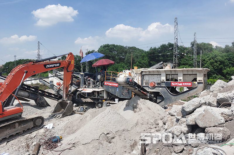 履帶式移動破碎站破碎建筑垃圾 履帶式移動破碎站破碎建筑垃圾