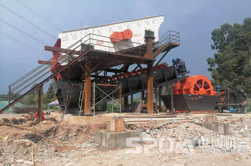 廣東惠州客戶洗砂現(xiàn)場 廣東惠州客戶洗砂現(xiàn)場